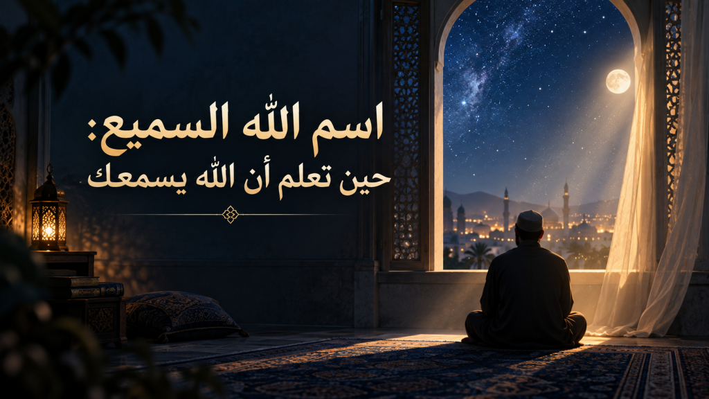 اسم الله السميع: حين تعلم أن الله يسمعك 1 اسم الله السميع - موقع منار محمود